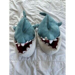 Kids' Cat & Jack Knox Shark Ankle Biter Slippers Blue, Size L (4/5)